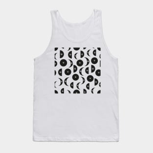 Moon phases with paw prints Tank Top